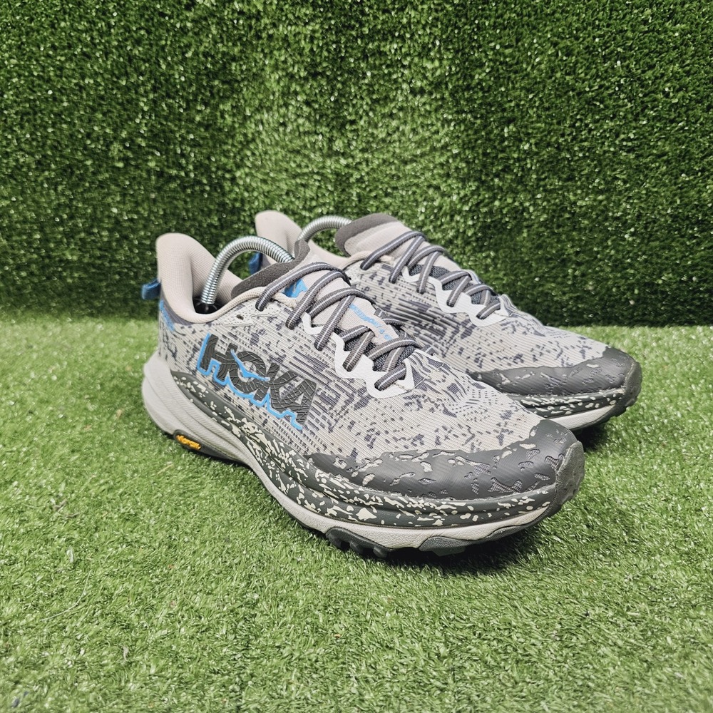 Hoka One One Speedgoat 6 GTX Starduat Grey Athletic Running Sneakers Mens 9.5